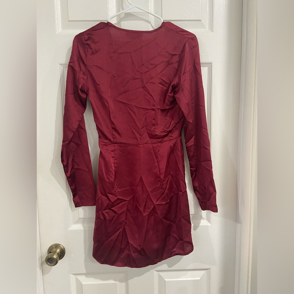 Maroon Mini Dress - Picture 2 of 2